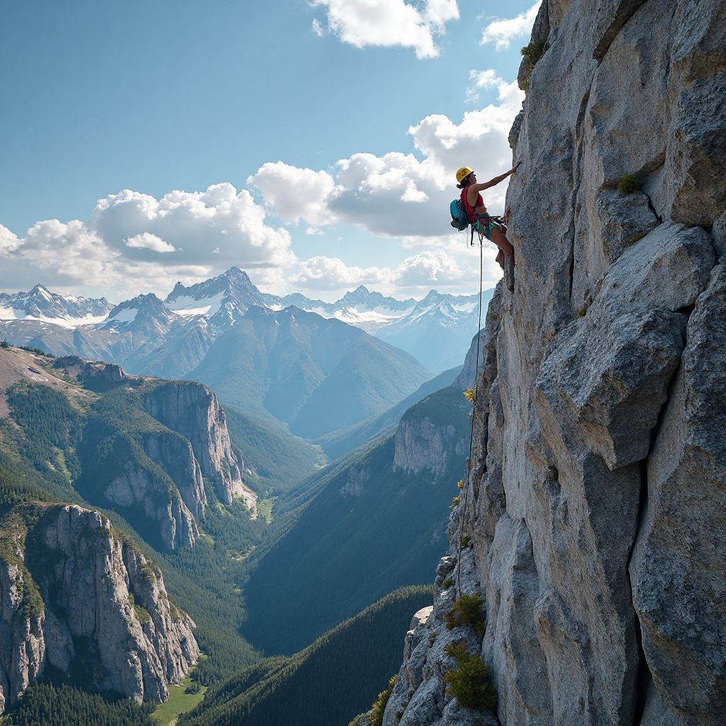 Rock climbing adventure option